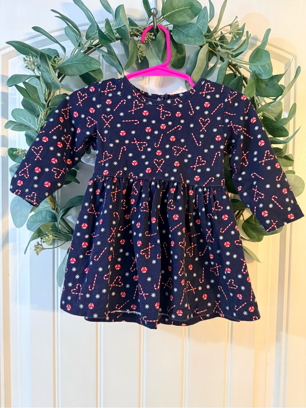 💫10/$25 • George Candy-cane Print Cotton Blend Dress